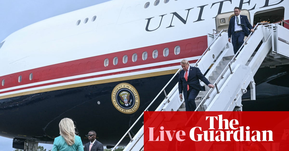 Donald Trump lands in Dublin for two-day Ireland visit – live